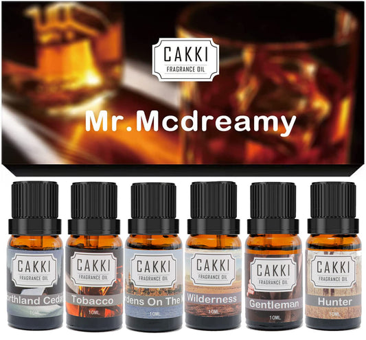 CAKKI Gentleman's Oils Set box-front for gifting and aroma exploration