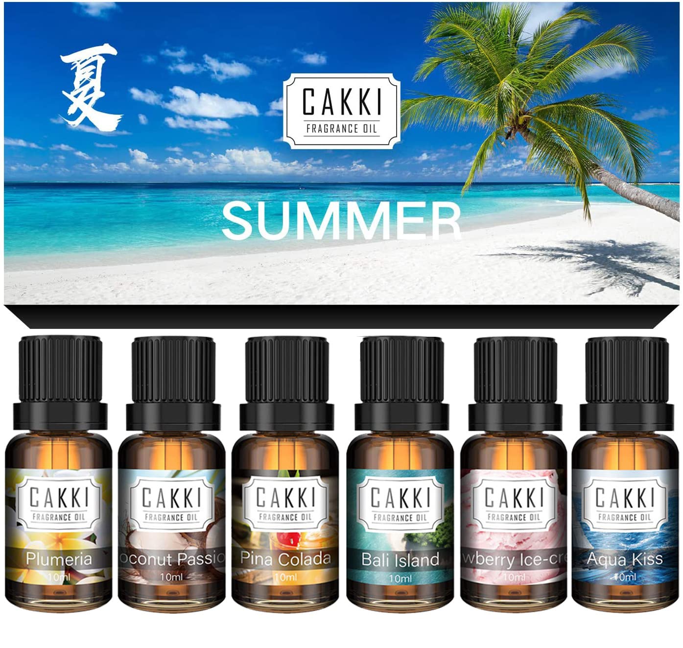 CAKKI Summer Collection Coconut Passion fragrance oil 10ml bottle