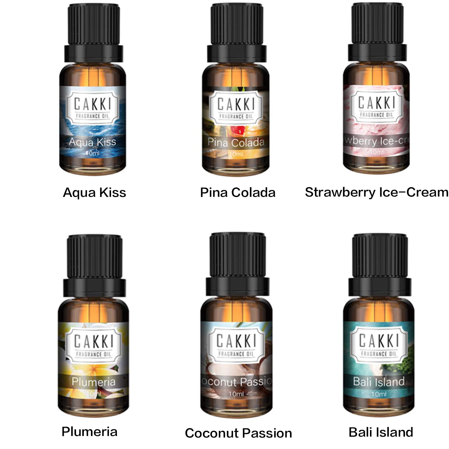 CAKKI Summer Collection Plumeria fragrance oil 10ml bottle