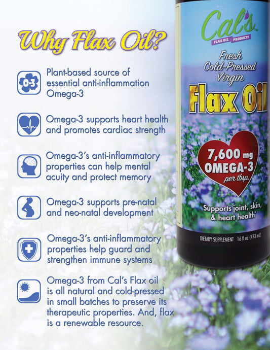 Cal's Flax Oil 32 oz bottle