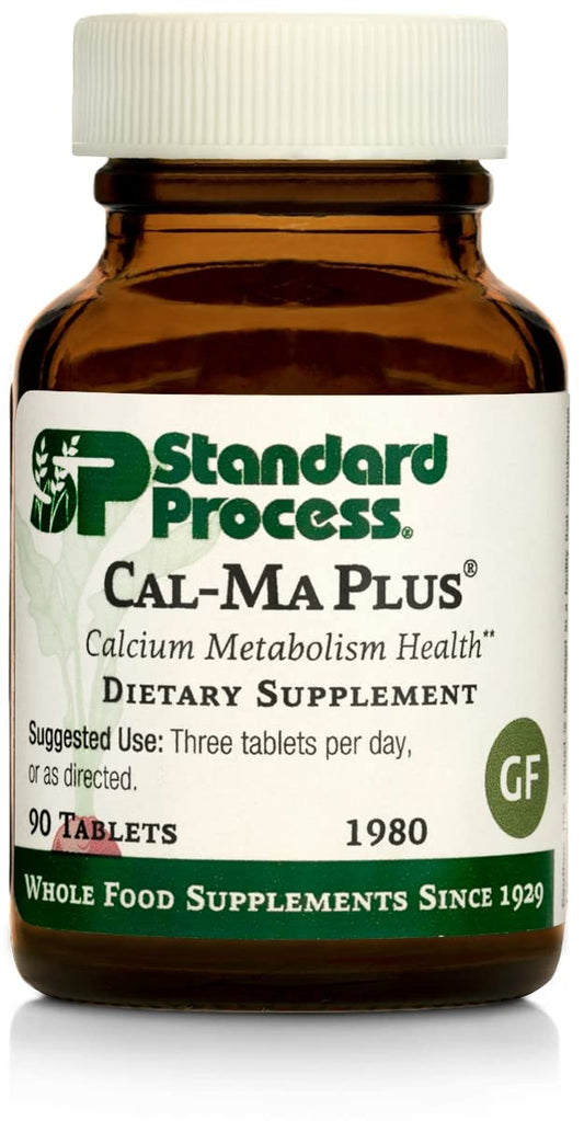Bottle of Standard Process Cal-Ma Plus 90 tablets