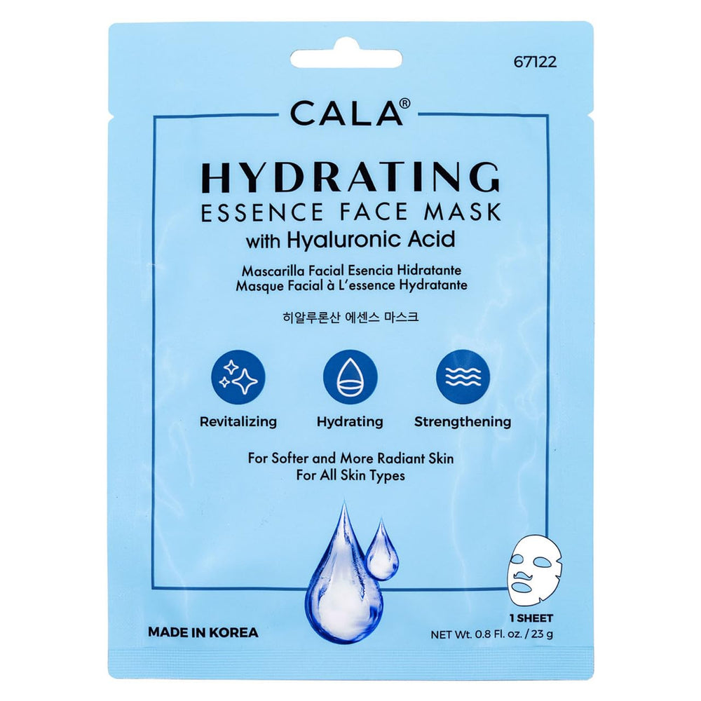 Cala sheet mask closeup with fruit extracts and botanicals for soothing hydration