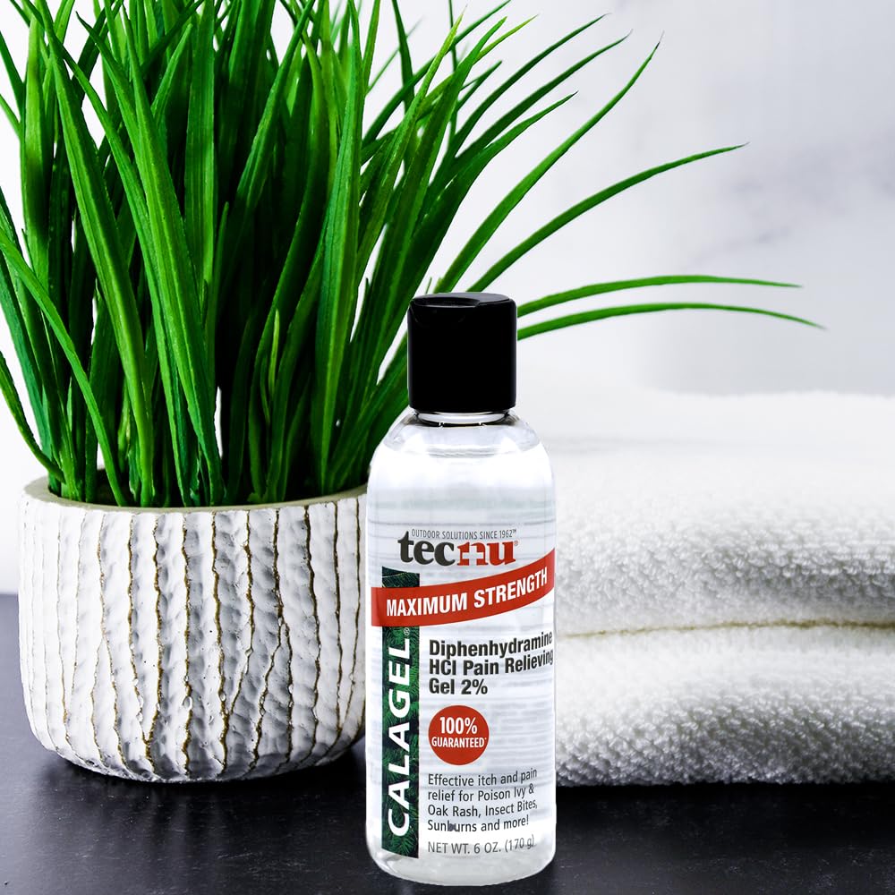 Calagel clear gel leaves skin without stains after application