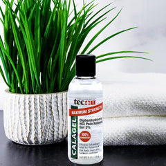 Calagel clear gel leaves skin without stains after application