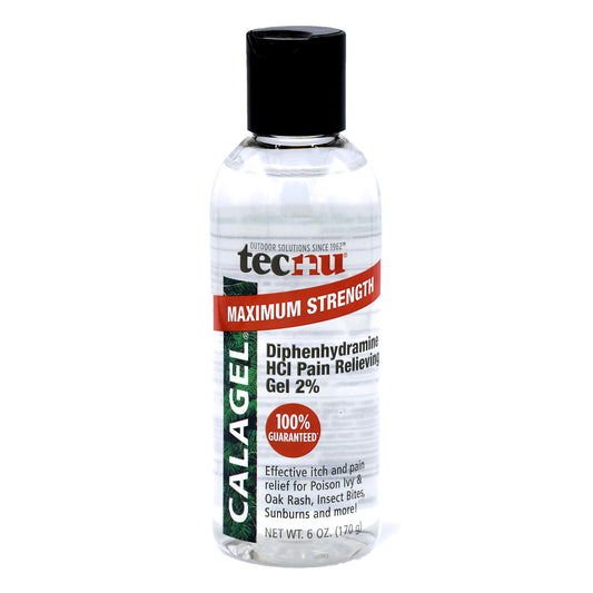 Calagel Tecnu bottle 6oz offers quick itch relief for bites