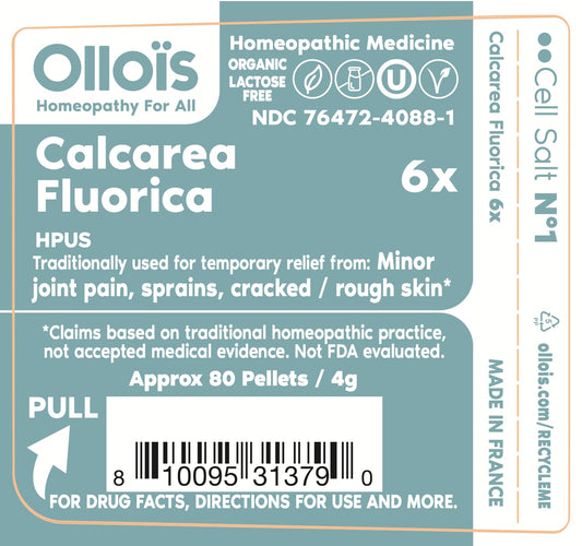 OLLOIS Calcarea Fluorica product label and packaging