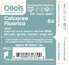 OLLOIS Calcarea Fluorica packaging 80 pellets