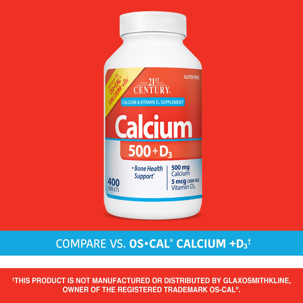 Easy-to-swallow daily calcium supplement tablets