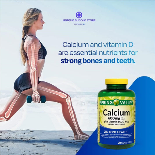Close-up of a Calcium 600 mg with Vitamin D3 tablet