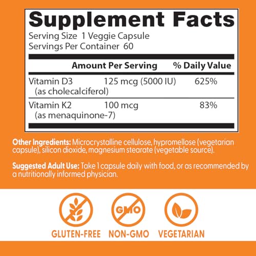 Calcium absorption enhanced by Vitamin D3 and K2 MK-7