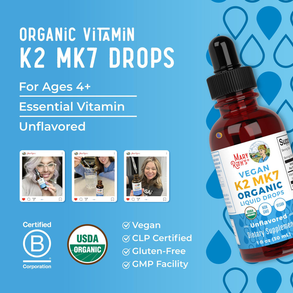 Calcium absorption support from Vitamin K2 MK-7 drops