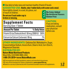 Vitamin D3 improves calcium absorption