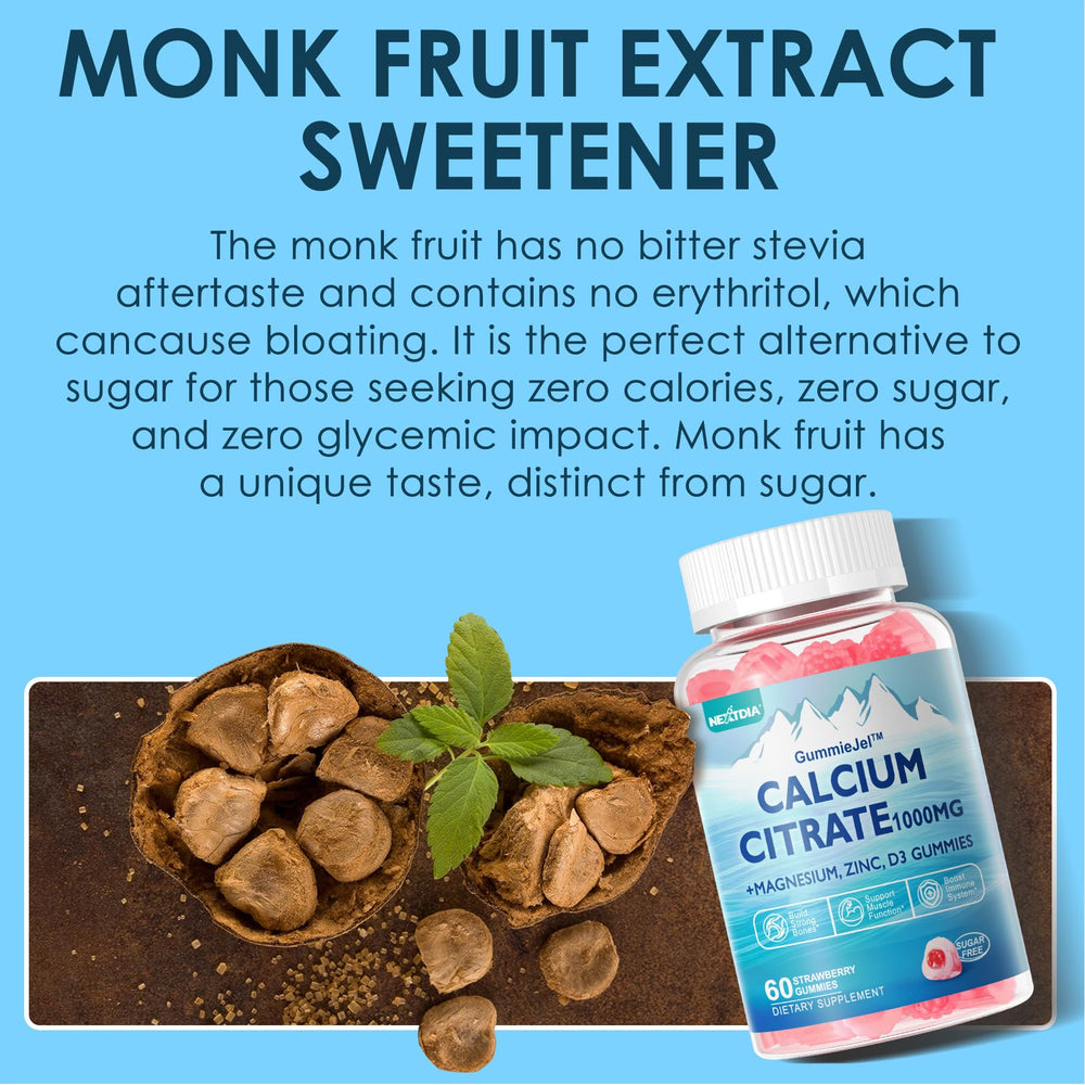 Nutrition facts for Calcium Citrate 1000mg Gummies