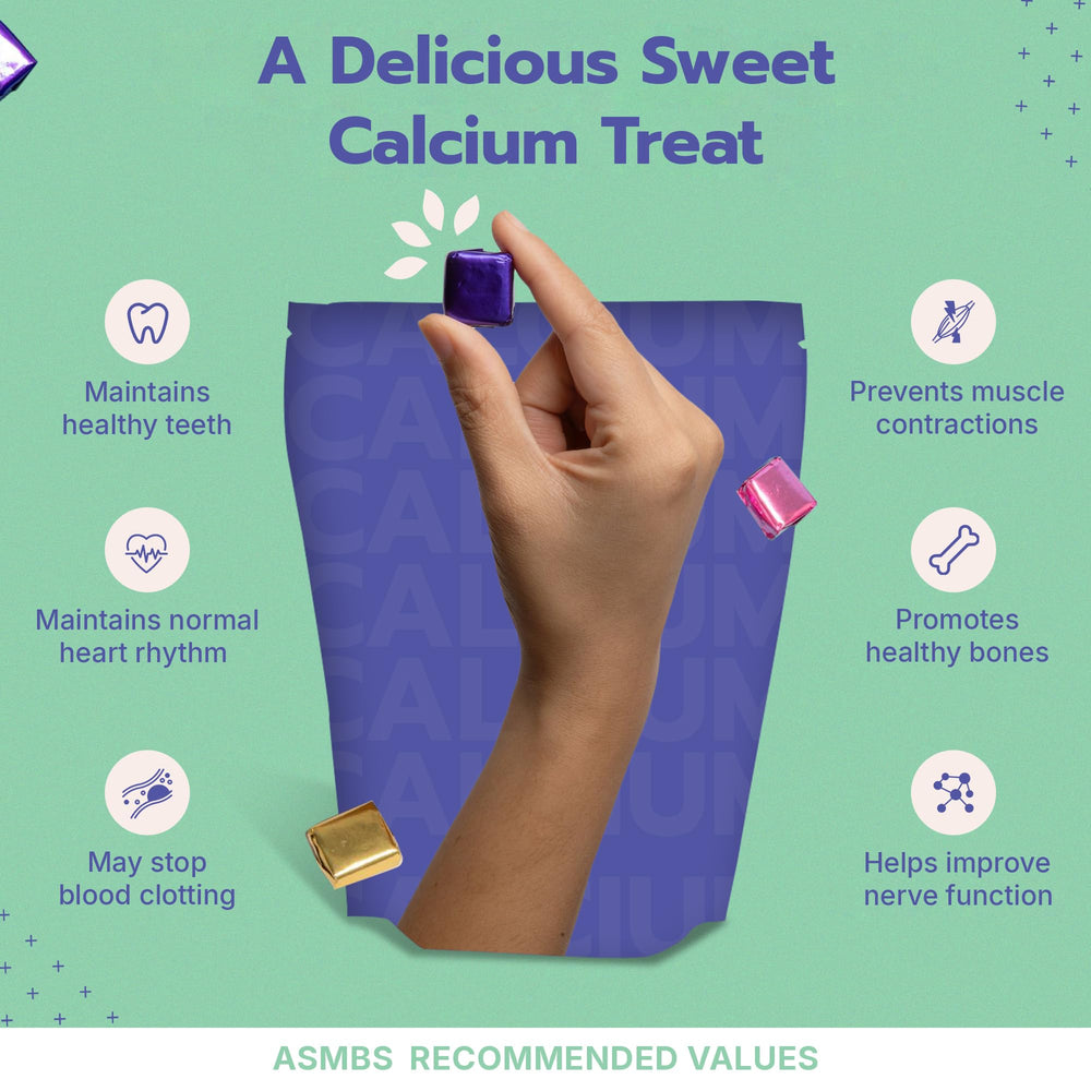 Sugar-free post-surgery calcium chew with Vitamin D3