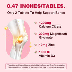 Calcium citrate with magnesium and zinc mineral blend ingredients