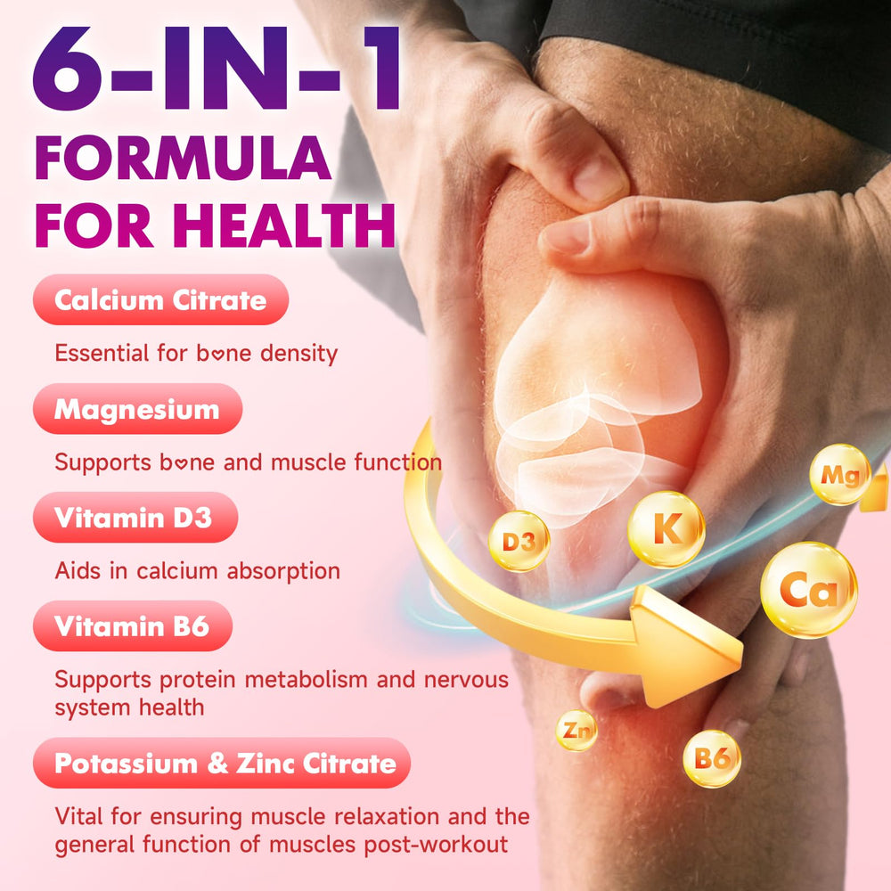 Gummies illustrating calcium and magnesium blend