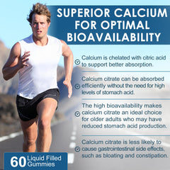 Vegan sugar-free packaging for calcium citrate gummies