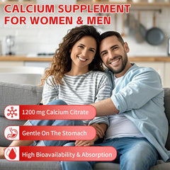 60 count bottle label for calcium citrate gummies