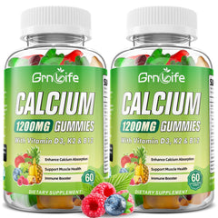 Front view of 2-pack Calcium Citrate Gummies bottle with Vitamin D3