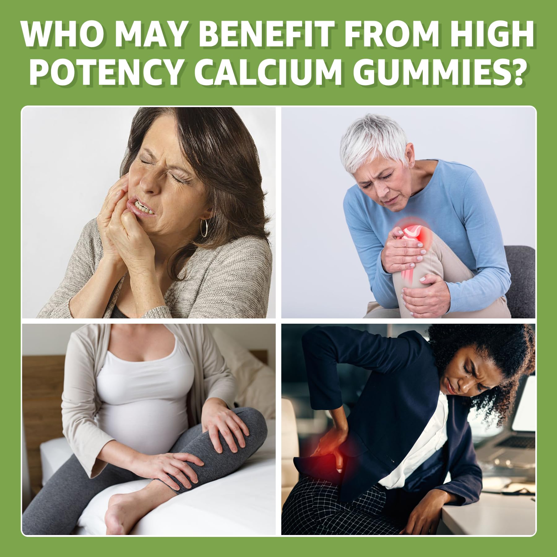 120 count bottle of calcium citrate gummies for adults