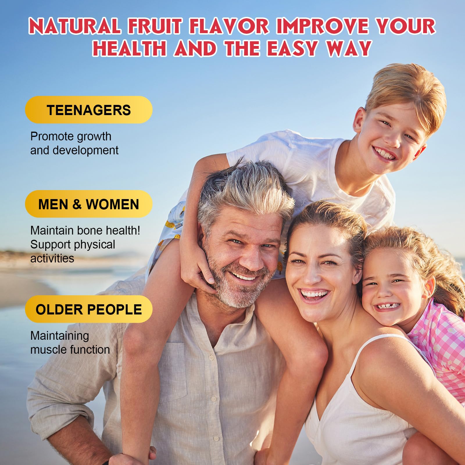 Two-pack packaging and branding for Raspberry Calcium Gummies