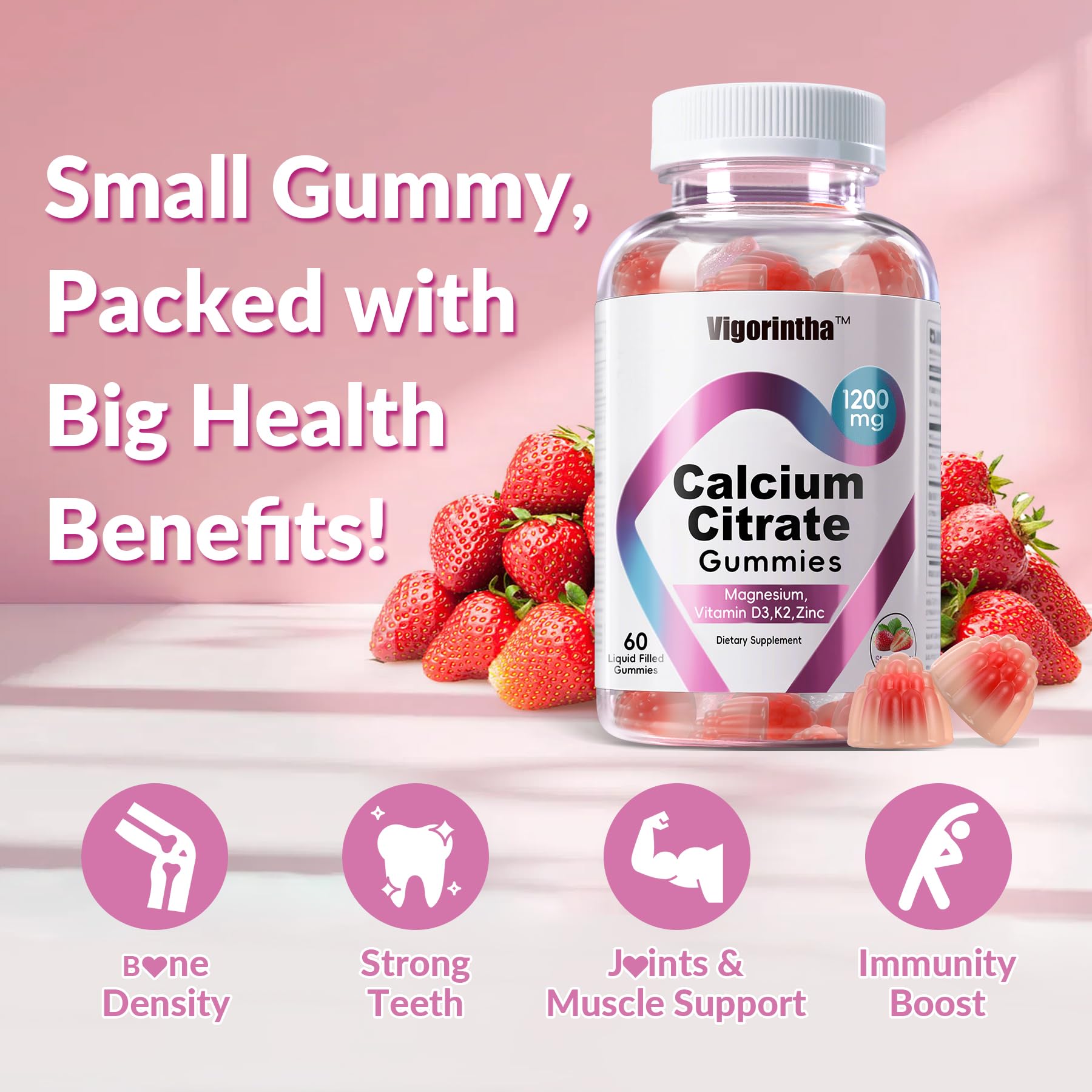 Sugar-free gummy nutrition and ingredients