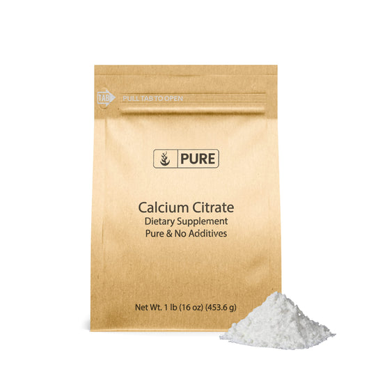 Calcium citrate powder 1 lb front label