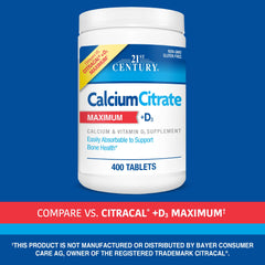 Close-up of calcium citrate tablets