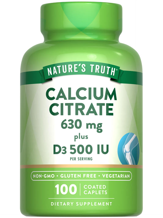 Nature's Truth Calcium Citrate with Vitamin D3 bottle front