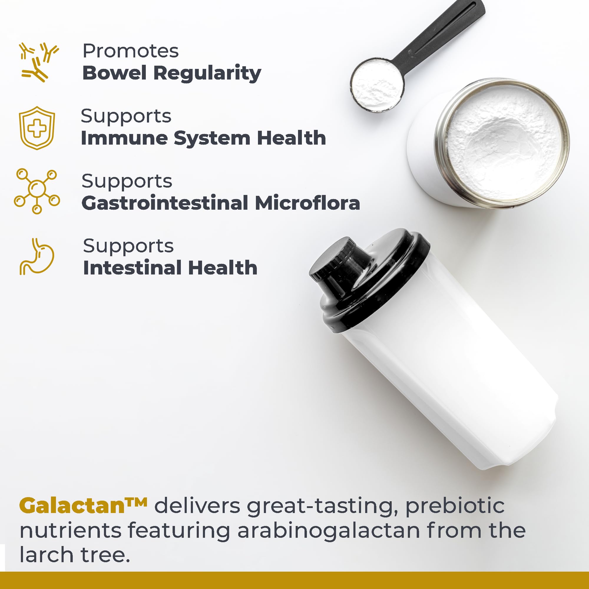 Calcium content details on Galactan product
