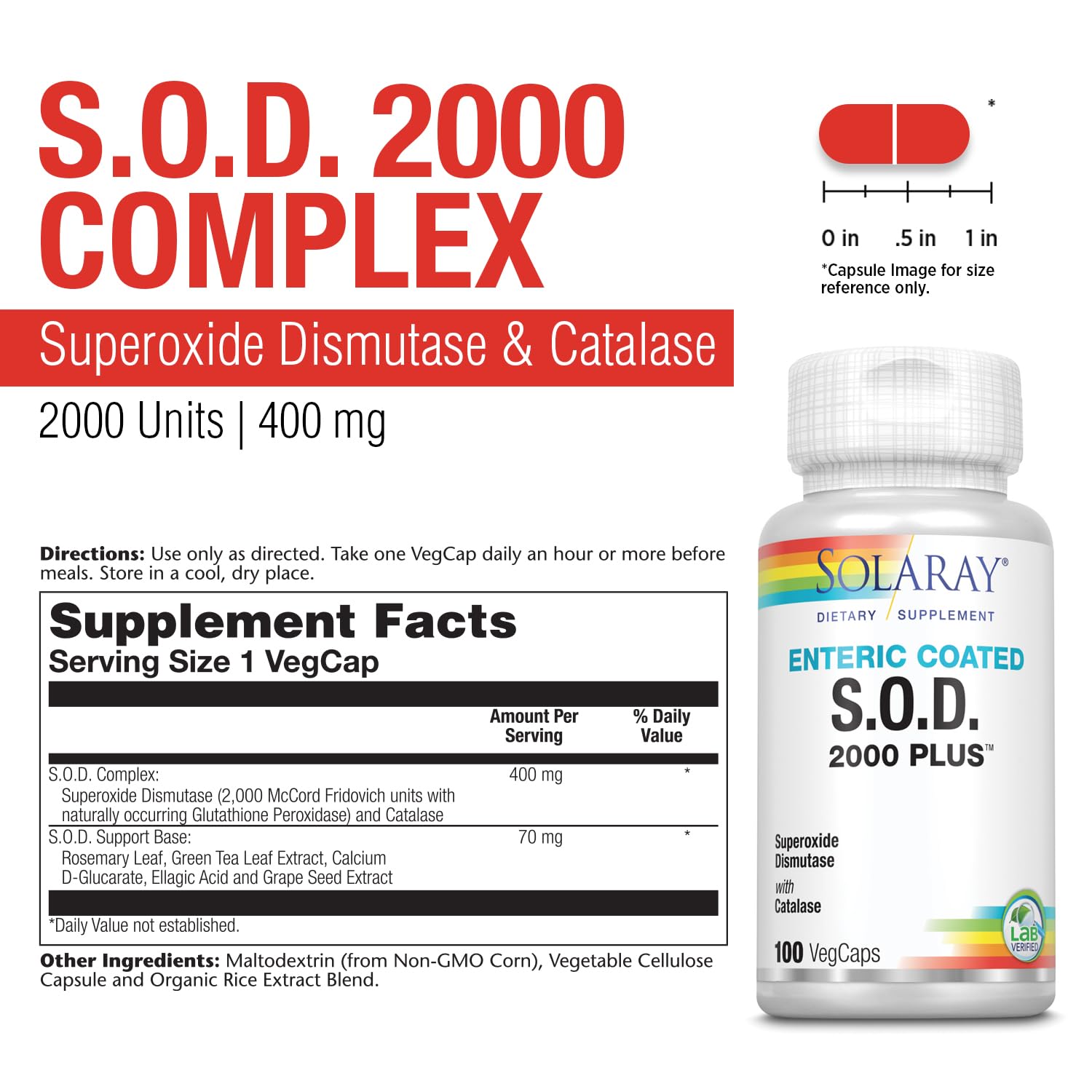 Calcium D glucarate included in the formula