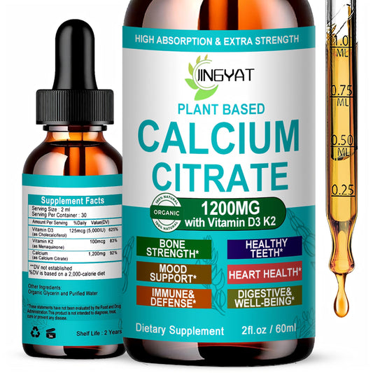 Hero image of calcium liquid drops for women highlighting bone and teeth support