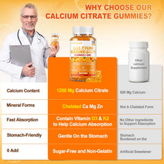 Vegan, gluten-free and gelatin-free calcium supplement label