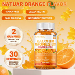 Product on countertop highlighting adults' daily calcium support