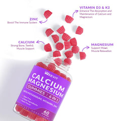Gummies promoting bone health, calcium, magnesium, and zinc – vegan.
