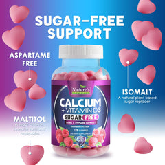 Calcium gummies optimized for absorption with D3 400 IU