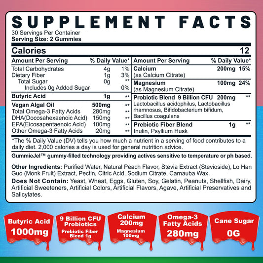 Calcium and magnesium complex for gut support