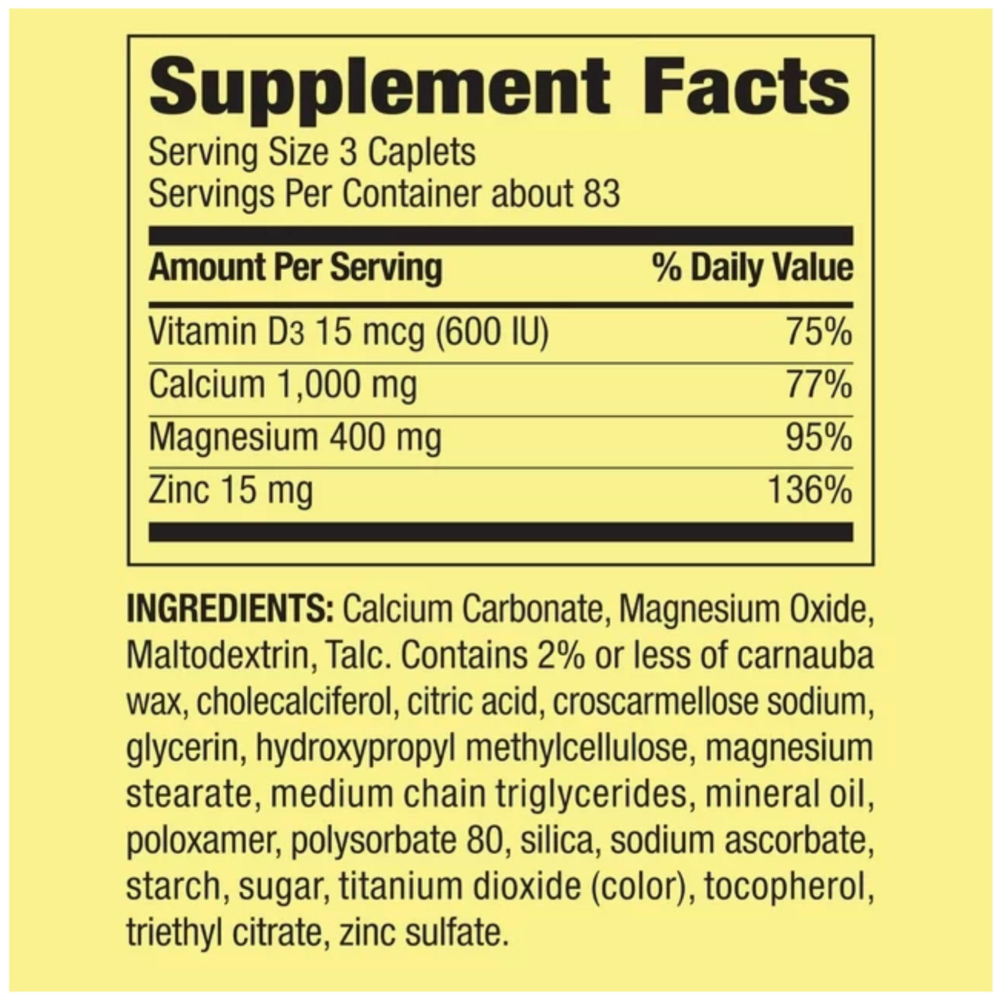 Back of bottle with directions and ingredients