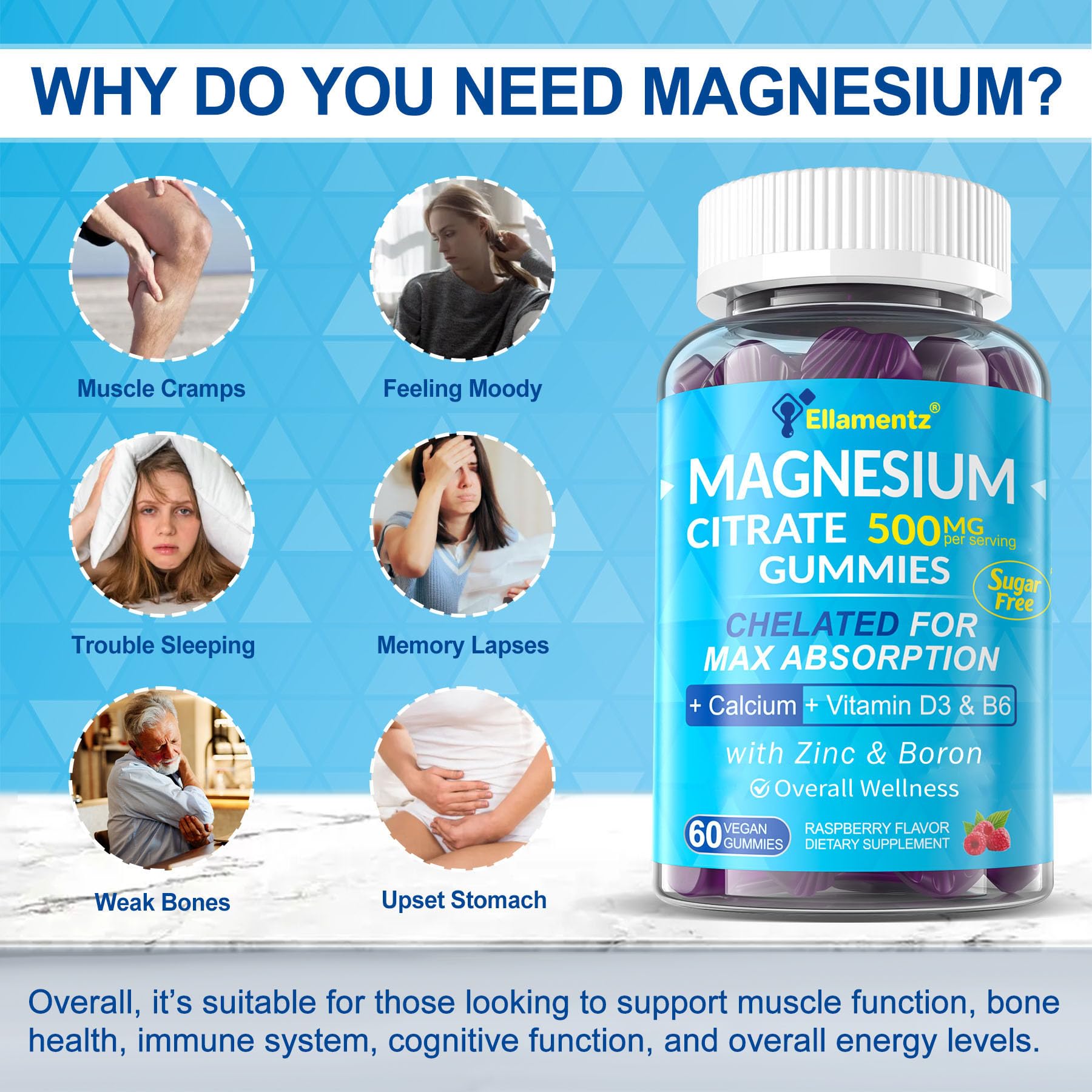 Calcium Magnesium Zinc D3 supplement packaging image
