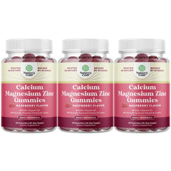 Bottle label: Calcium Magnesium Zinc Gummies with Vitamin D3