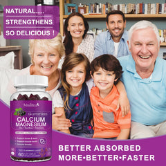 Gummies shown being enjoyed by kids and adults