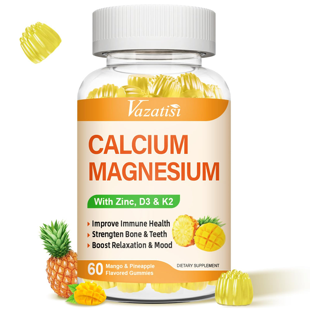 Calcium Magnesium Zinc Gummies bottle front view