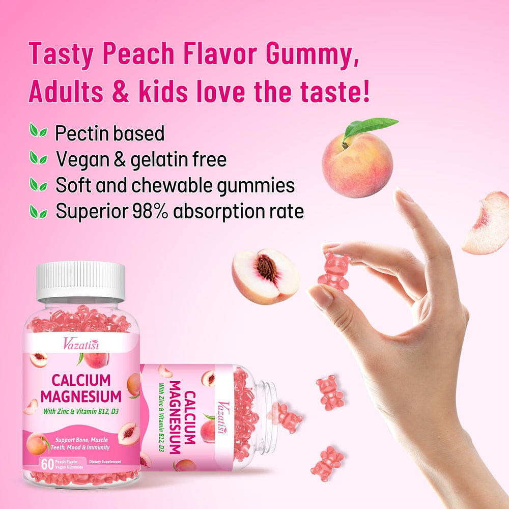 Family-friendly calcium gummies for men, women and kids
