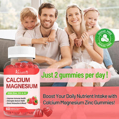 Label highlights vitamin D3 and vitamin K2 on Gummies
