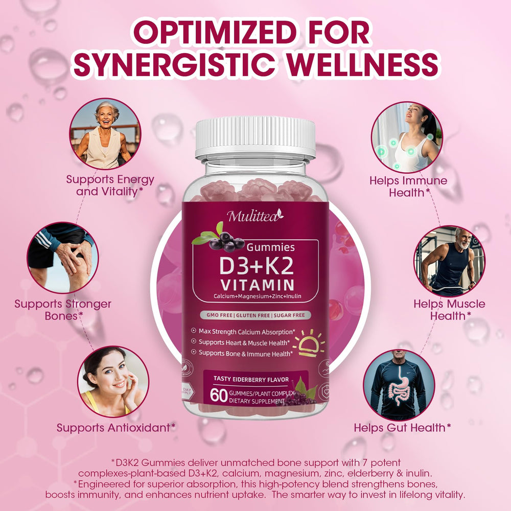 Calcium magnesium zinc inulin and elderberry ingredients
