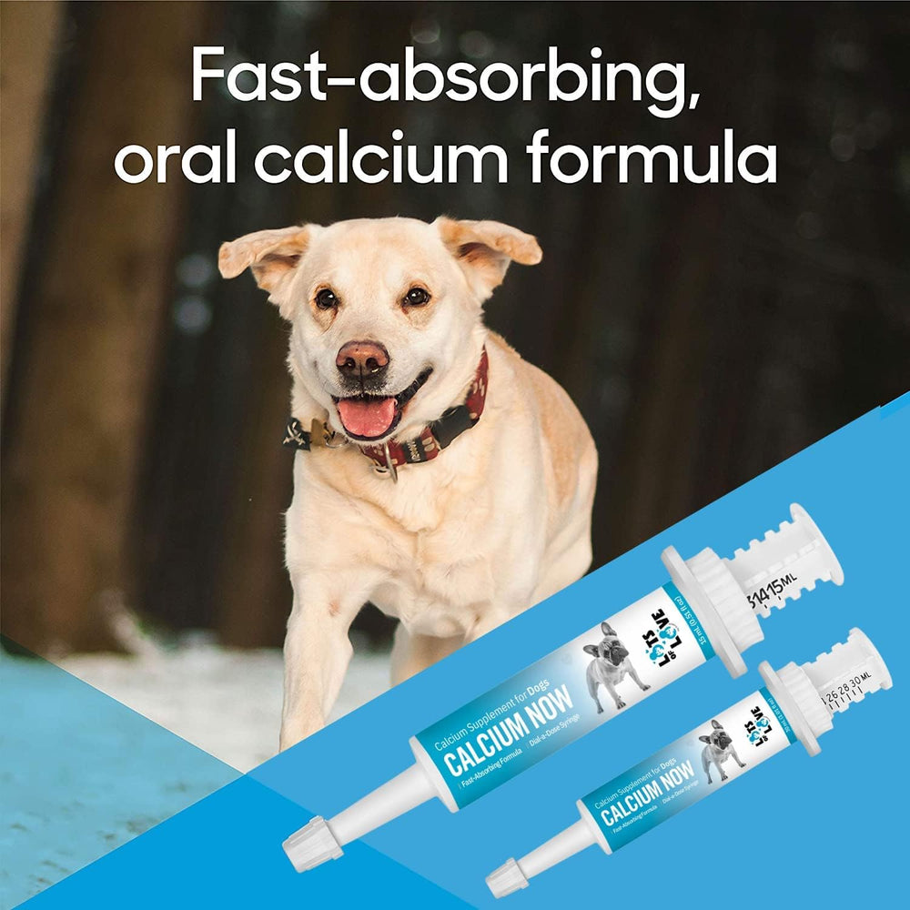 MCT oil in Calcium Now to support mental alertness in pregnant dogs
