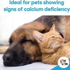 Vanilla flavored calcium paste for dogs