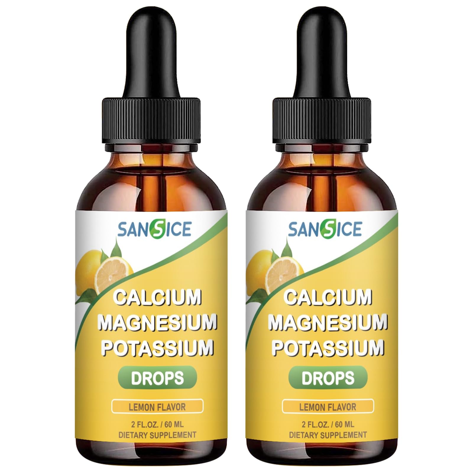 Calcium Potassium Magnesium Liquid Drops bottle with dropper
