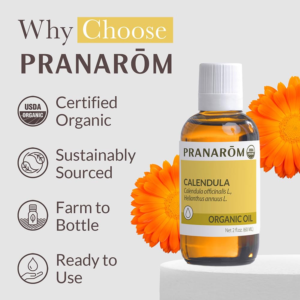 Close-up texture of calendula oil