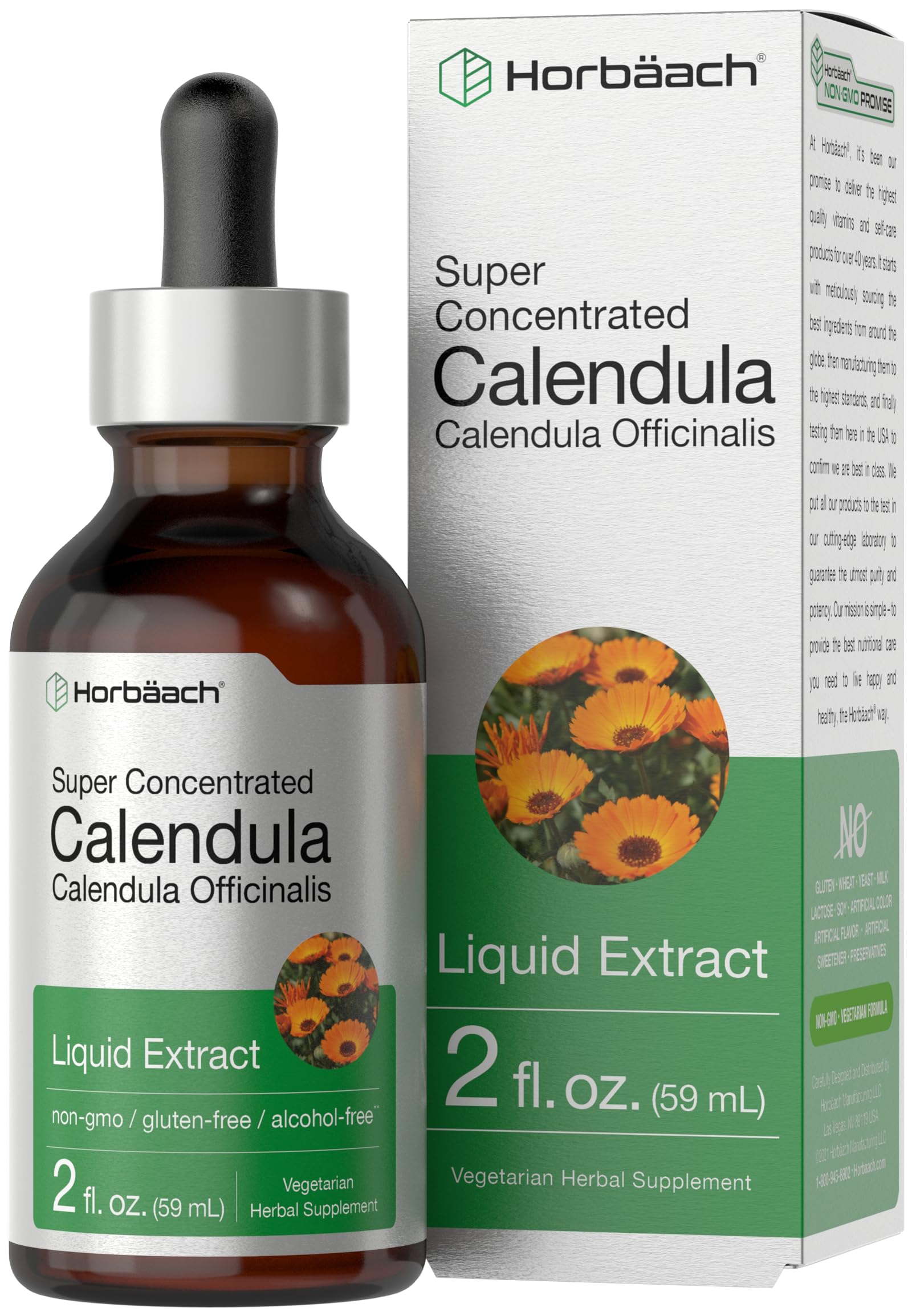 Horbäach Calendula Tincture bottle 2 oz - hero image